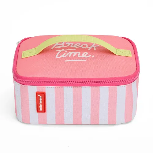 Les Petits Marmots | Sac repas isotherme - Pink Stripes