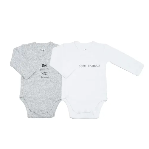 Les Petits Marmots | Set de 2 bodys - Mini personne