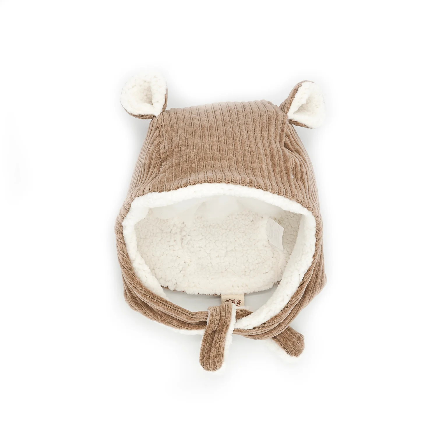 Les Petits Marmots | Bonnet en velours - Taupe