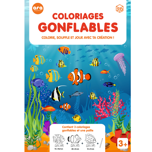 Les Petits Marmots | Coloriages gonflables - Poissons